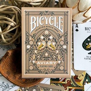 RARE BICYCLE AVIARY TAN PLAYING CARDS